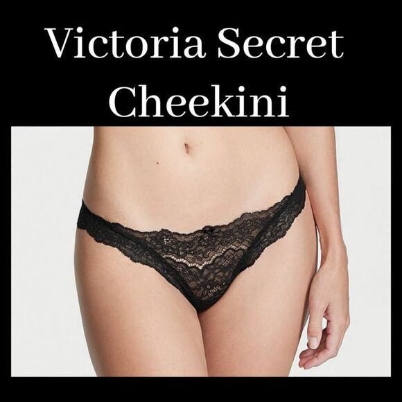 NWT Victoria Secret DREAM ANGELS Cheekini in Black Lace - Picture 1 of 6